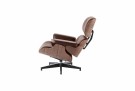 Comfort lenestol med fotskammel - Top grain leather/Skinn - Brun thumbnail