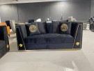 Versace SOFA 3+2+1 - Sort velour - Gull thumbnail