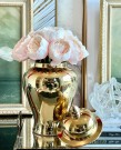 Dekorativ urne/vase i gullfinish H-50 thumbnail