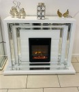 Colorado elektronisk peis i speilglass m flammeeffekt W750-1500- M fjernkontroll thumbnail