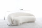 Tokyo sofa-  3 seter - Lys beige boucléstoff - L 210 cm  thumbnail