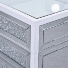 Clarita sminkebord - 13 skuffer - Hvit - L 140 cm thumbnail