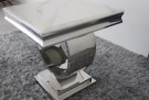 Ellington sidebord - L 60 cm- Hvit stein plate & sølv understell thumbnail
