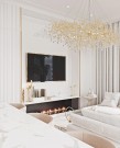 Bensville lysekrone - 120 cm - Gold thumbnail