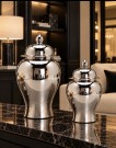 New York vase/urne - Sølv - L thumbnail