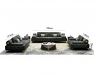 Medusa chesterfield- 3+2 - Greige thumbnail