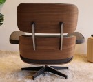 Comfort lenestol med fotskammel - Top grain leather/Skinn - Brun thumbnail
