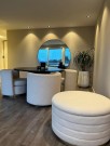  Elegance stol - Beige - Gull swivel base i rustfritt stål  thumbnail