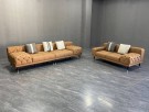 Torino sofa - 4+2 seter - Skinn - Brun  thumbnail