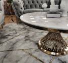Milano sofabord - Ekte hvit marmorplate & Gull rustfritt stål  thumbnail