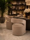Las Vegas stol - Taupe velour  thumbnail