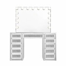 Clarita sminkebord - 13 skuffer - Hvit - L 140 cm thumbnail