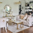 Bensville lysekrone - 120 cm - Gold thumbnail