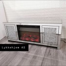 Roma elektrisk peis/ tv bord - 150 cm- M fjernkontroll  thumbnail