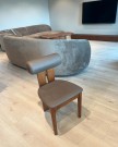 Lexington stol - Brun treverk & Brun PU skinn   thumbnail