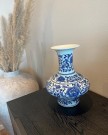 Glamour Urne/Vase - H 37 cm - Hvit og blå - Dragon thumbnail