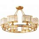 Livorno taklampe - K9 krystall&Rustfritt stål thumbnail