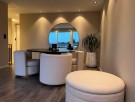  Elegance stol - Beige - Gull swivel base i rustfritt stål  thumbnail