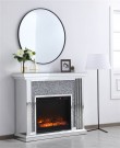 Lion elektronisk peis i speilglass m flammeeffekt W750-1500- M fjernkontroll thumbnail