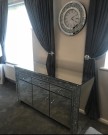 Cittadella  skjenk/tv benk- Speilglass & krystaller - 3 dører & 3 skuffer- L 120cm thumbnail