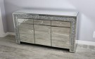 Cittadella  skjenk/tv benk- Speilglass & krystaller - 3 dører & 3 skuffer- L 120cm thumbnail