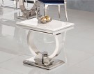 Ellington sidebord - L 60 cm- Hvit marmor plate & sølv understell thumbnail