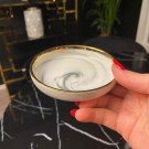 Hvit marmor dipskåler, 4-pk thumbnail