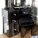 Clarita krakk i speilglass og krystaller - H 49 - Sort  thumbnail