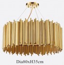 Mexico taklampe - Rustfritt stål - Gull thumbnail