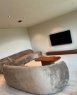 Lexington tv bord m 3 skuffer- Heltre - Brun - L 220 cm thumbnail