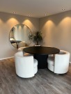  Elegance stol - Beige - Gull swivel base i rustfritt stål  thumbnail