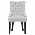 Luna spisestol - Lys grå linen thumbnail