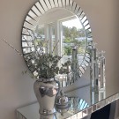 Dekorativ urne/vase i sølv finish H-35 thumbnail