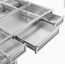 Clarita sminkebord - 13 skuffer - Hvit - L 140 cm thumbnail