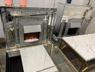 Santorini elektronisk peis i speilglass m flammeeffekt W750-1500- M fjernkontroll thumbnail