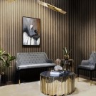 Paris sofabord - Sort marmor & gull rustfritt stål understell thumbnail