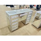 Clarita sminkebord - 13 skuffer - Hvit - L 140 cm thumbnail