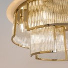 Mexico K9 taklampe - 80 cm - Gull rustfritt stål  thumbnail