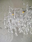 Bensville lysekrone - 120 cm - Sølv thumbnail