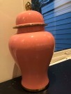Glamour Urne/Vase- Rosa & gull -H 47 cm thumbnail