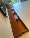 Lexington tv bord m 3 skuffer- Heltre - Brun - L 220 cm thumbnail