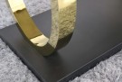Monaco spisebord-L 200 cm- Hvit stein plate & gull understell thumbnail
