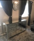 Cittadella  skjenk/tv benk- Speilglass & krystaller - 3 dører & 3 skuffer- L 120cm thumbnail