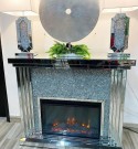 Lion elektronisk peis i speilglass m flammeeffekt W750-1500- M fjernkontroll thumbnail