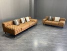 Torino sofa - 4+2 seter - Skinn - Brun  thumbnail