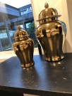 Dekorativ urne/vase i gullfinish H- 56 thumbnail