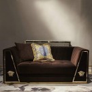 Versace SOFA 3+2+1 - Sort velour - Gull thumbnail