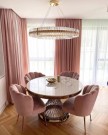 Milano spisebord - Gull rustfritt stål - Hvit stein - Ø 150 thumbnail