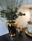 Dekorativ urne/vase i gullfinish H-50 thumbnail