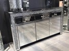 Cittadella  skjenk/tv benk- Speilglass & krystaller - 3 dører & 3 skuffer- L 120cm thumbnail